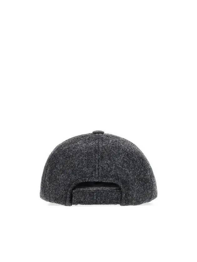 Logo embroidered wool cap 23HCQ001XFBA4C02A 02GY - ISABEL MARANT - BALAAN 3