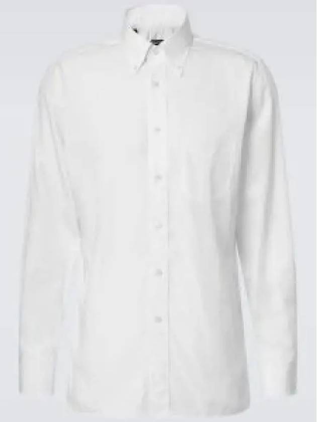 Silk Long Sleeve Shirt White - TOM FORD - BALAAN 2