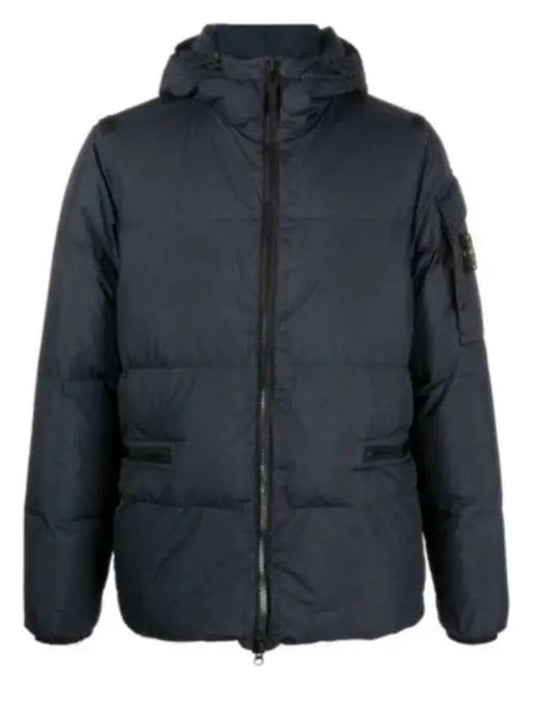 Men's Wappen Patch Crinkle Wraps Padding Black - STONE ISLAND - BALAAN 2