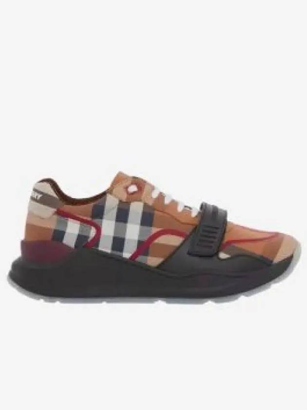 Ramsey Check Cotton Low Top Sneakers Brown - BURBERRY - BALAAN 2