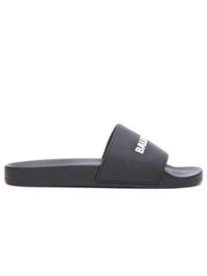 Men's Logo Full Slippers Black - BALENCIAGA - BALAAN 2