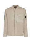 Lens Waffen Pocket Long Sleeve Shirt Beige - CP COMPANY - BALAAN 2