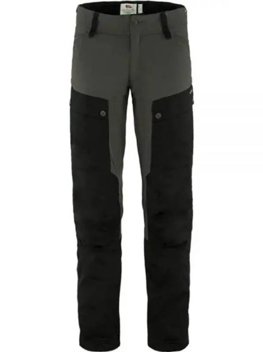 Men's Keb Straight Pants Black Stone Gray - FJALL RAVEN - BALAAN 2