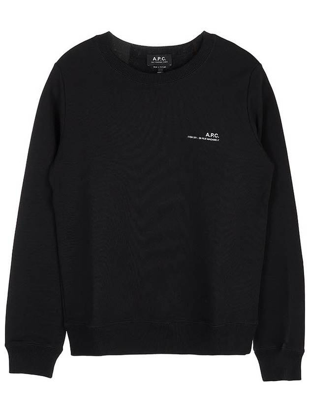 Item Logo Sweatshirt Black - A.P.C. - BALAAN 2