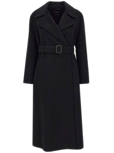 Manu Long Wool Single Coat Black - WEEKEND MAX MARA - BALAAN 1