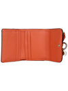 Alphabet Grain Leather Flap Small Half Wallet Orange - CHLOE - BALAAN 6