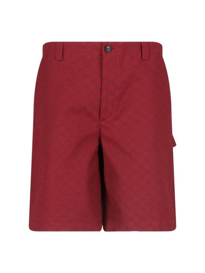 Rosso Ancora GG Canvas Shorts Red - GUCCI - BALAAN 2