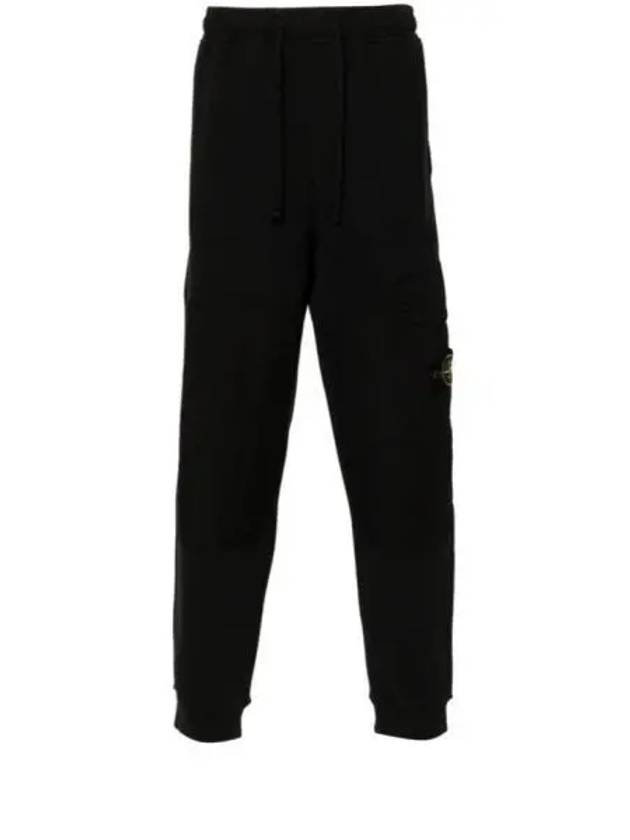 Compass Badge Panel Track Pants Black - STONE ISLAND - BALAAN 2