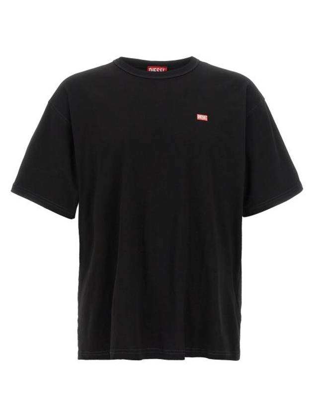 Small Logo Short Sleeve T-Shirt Black - DIESEL - BALAAN 1