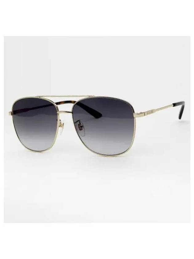 Eyewear Aviator Metal Sunglasses Grey Gold - GUCCI - BALAAN 2