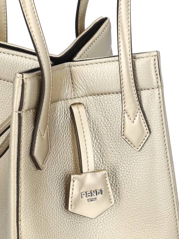 Origami Leather Mini Tote Bag Gold - FENDI - BALAAN 5