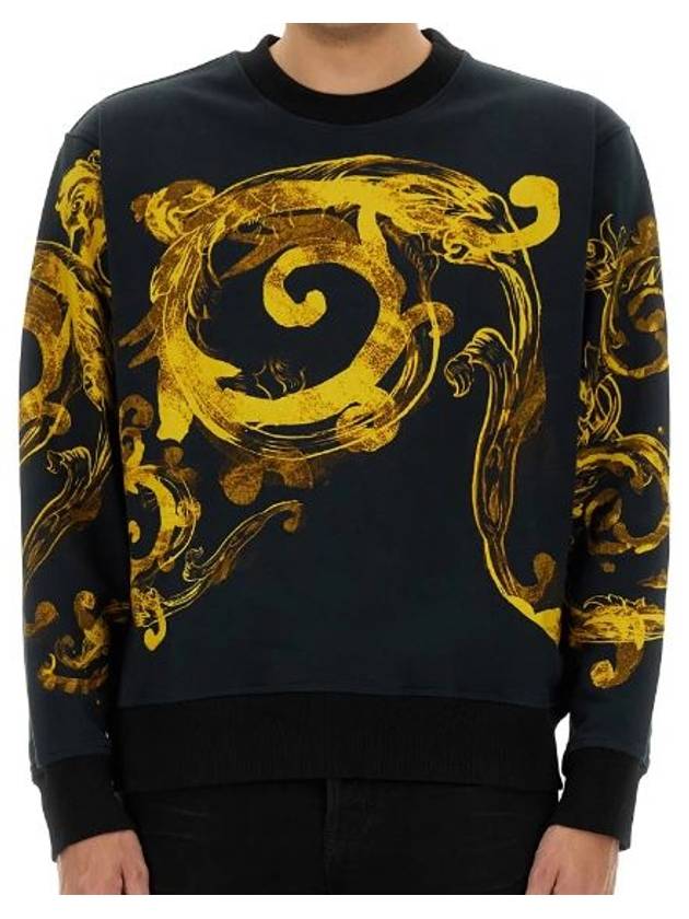 76GAI3RW FS141 G89 Watercolor Couture Sweatshirt - VERSACE - BALAAN 1