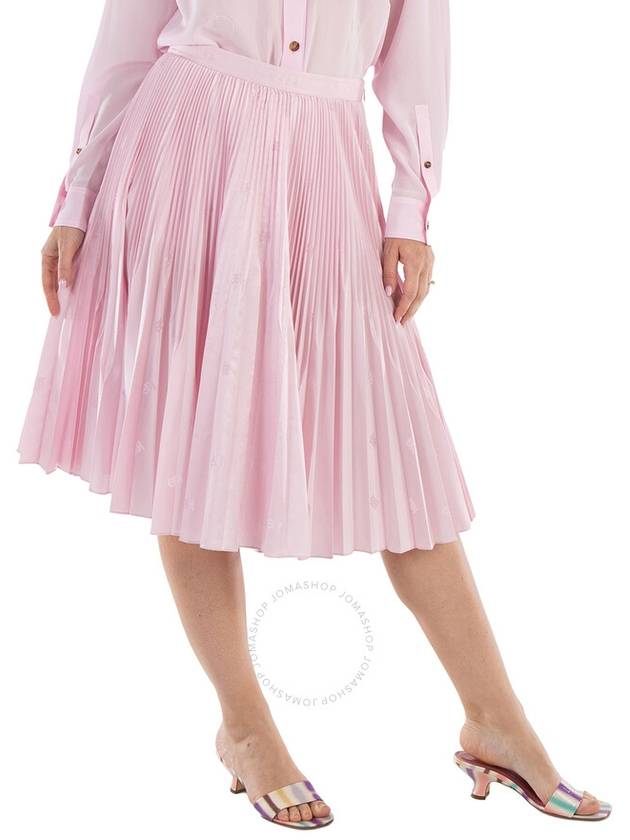 Burberry Angelina Pleated Skirt In Pale Candy Pink, Brand Size 10 (US Size 8) - BURBERRY - BALAAN 3