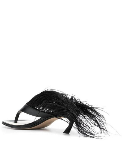 Sandals FWSASS0HPLUME2310 Black - LANVIN - BALAAN 2