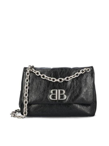 Monaco Mini Shoulder Bag Black - BALENCIAGA - BALAAN 1