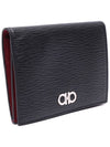 Gancini Card Wallet Black - SALVATORE FERRAGAMO - BALAAN 4