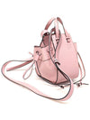 314 12 V07 Pink Calfskin Drawstring Bucket Mini Hammock Bag 2WAY - LOEWE - BALAAN 3