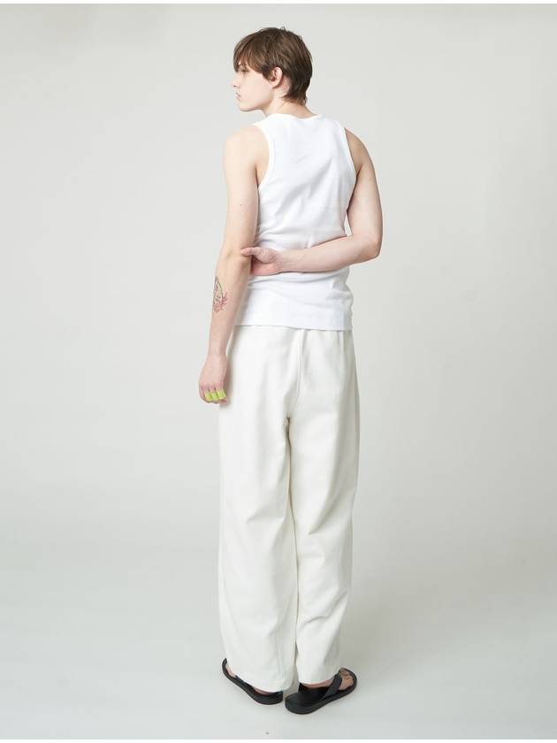 Ribbed Sleeveless White - ATHPLATFORM - BALAAN 6