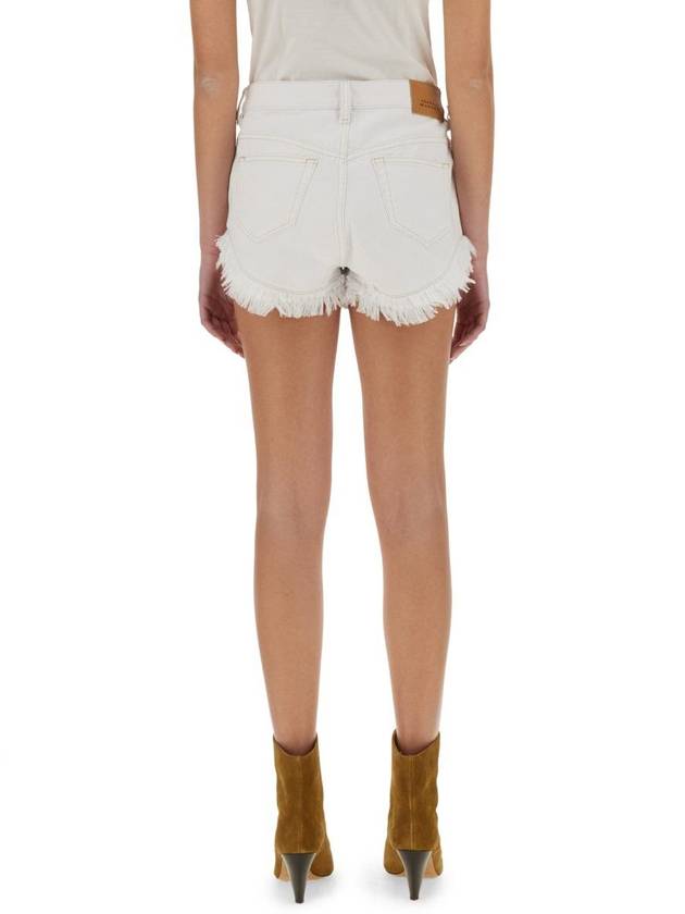 Short Pants SH0033FBB1H04I20WH WHITE - ISABEL MARANT - BALAAN 4