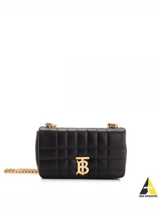 Quilted Lula Mini Leather Cross Bag Black - BURBERRY - BALAAN 2