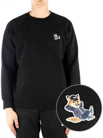 Men s Dressed Fox Sweatshirt JM00317KM0001 BLACK 270153 - MAISON KITSUNE - BALAAN 1