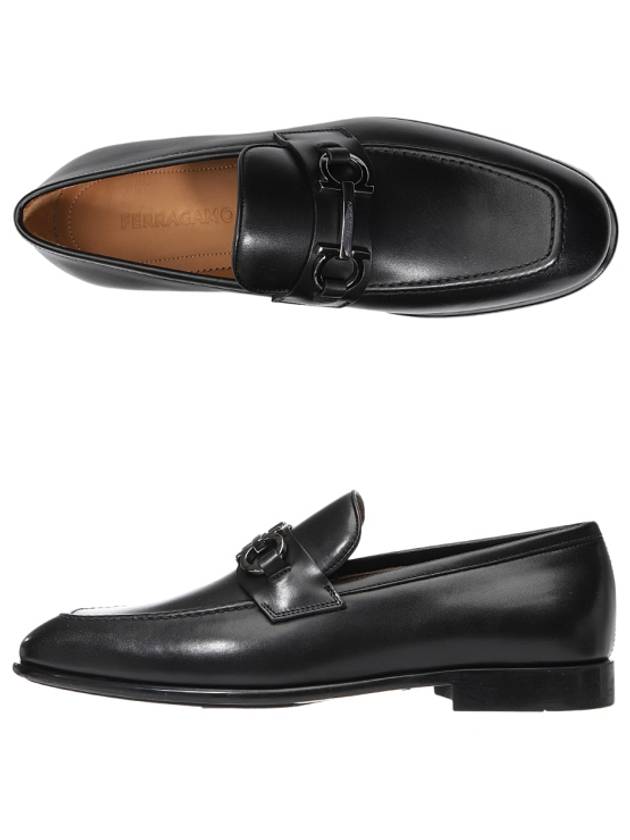 Men's Penny Calfskin Loafers Black - SALVATORE FERRAGAMO - BALAAN 3