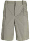 Terry Pintuck Bermuda Shorts Khaki - A.P.C. - BALAAN 5