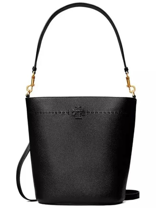 McGraw Logo Bucket Bag Black - TORY BURCH - BALAAN 2