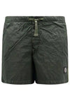 Swimming Nylon Trunk Shorts Dark Green - STONE ISLAND - BALAAN 2