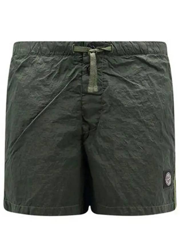 Swimming Nylon Trunk Shorts Dark Green - STONE ISLAND - BALAAN 3