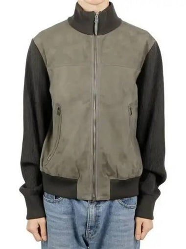 Suede zip up jacket 270936 - TOM FORD - BALAAN 1