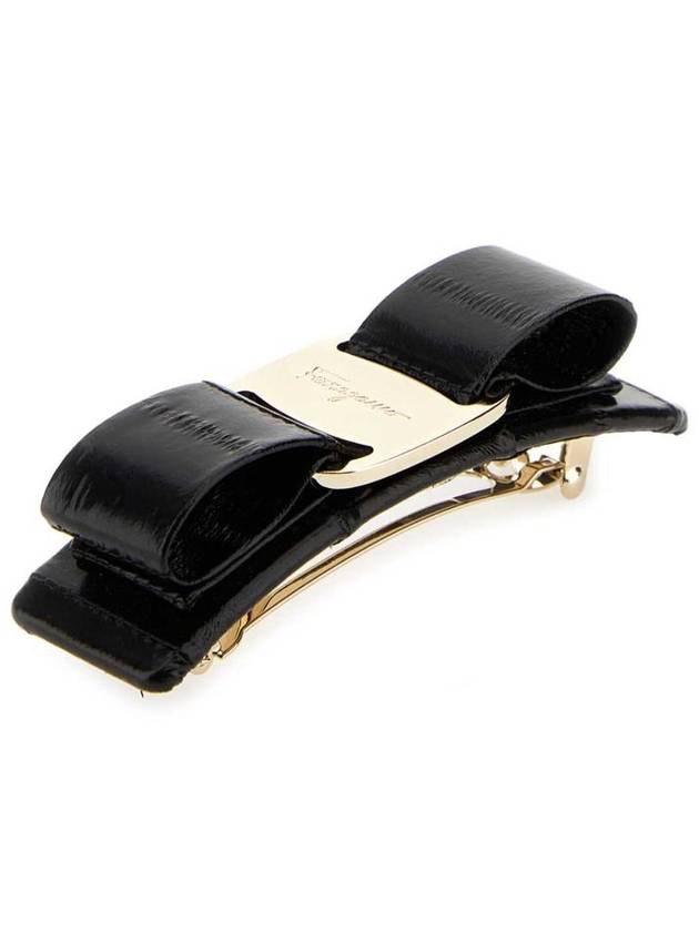 Vara Bow Hair Clip Black - SALVATORE FERRAGAMO - BALAAN 3