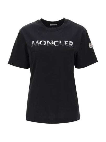 8C00028 829HP 999 Black Women’s Short Sleeve - MONCLER - BALAAN 2