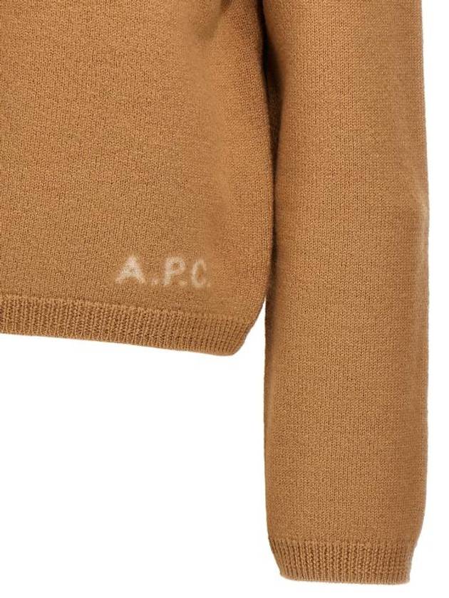 Mila Merino Wool Cardigan Camel - A.P.C. - BALAAN 5