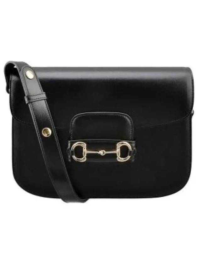 Horsebit 1955 Leather Shoulder Bag Black - GUCCI - BALAAN 2