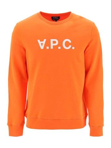 VPC Logo Crew Neck Sweatshirt Orange - A.P.C. - BALAAN 1