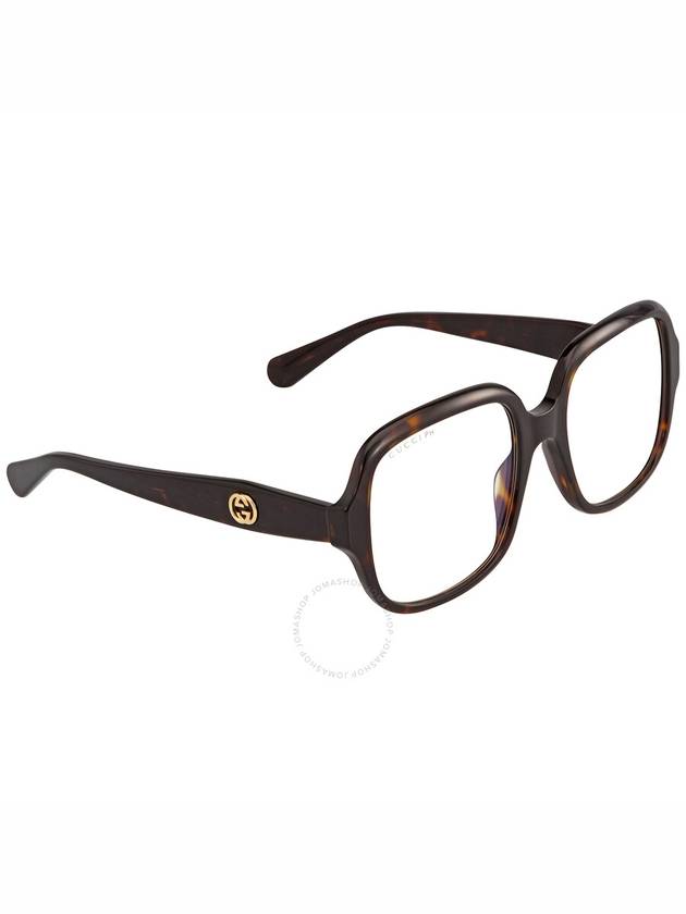 Square Discolored Lenses Acetate Sunglasses Havana - GUCCI - BALAAN 3