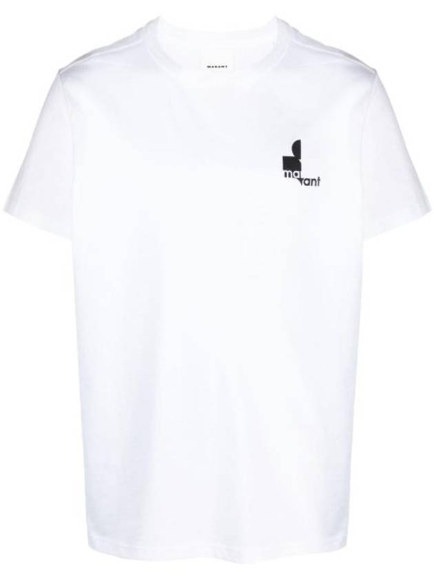 Zafferh Logo Print Short Sleeve T-Shirt White - ISABEL MARANT - BALAAN 2