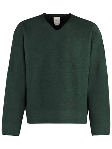 Calvin Klein Wool V-Neck Sweater - CALVIN KLEIN - BALAAN 1