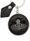 ORB Logo Charm Crocodile Skin Metal Key Ring Black - VIVIENNE WESTWOOD - BALAAN 5