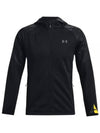 Essential Storm Sweat Zip Up Hoodie Black - UNDER ARMOUR - BALAAN 2