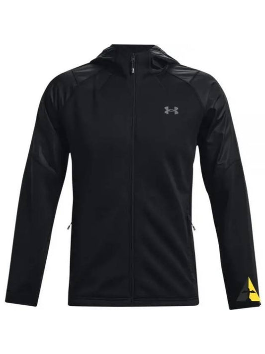 Essential Storm Sweat Hooded Zip-Up Black - UNDER ARMOUR - BALAAN