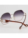 Sunglasses LNV126SLB 770 Purple Fashion Gold Logo Decorated Round Metal Frame - LANVIN - BALAAN 4