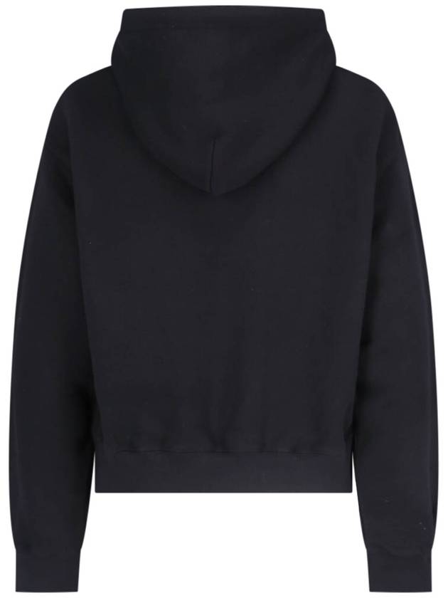 Logo Print Hoodie Black - ALEXANDER WANG - BALAAN 3