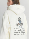 Stay CATS Embroidered Hoodie Cream - CPGN STUDIO - BALAAN 2