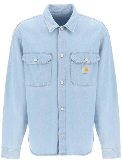 Harvey Denim Shirt Jacket Light Blue - CARHARTT WIP - BALAAN 2