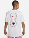 Men's Sportswear Logo Print Cotton Short Sleeve T-Shirt White - NIKE - BALAAN 3