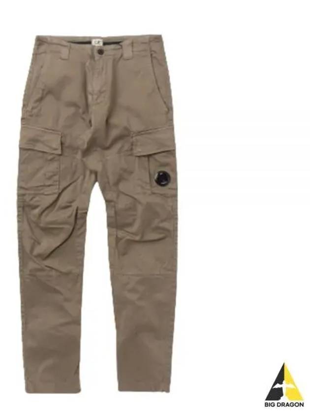 Stretch Satin Cargo Straight Pants Green - CP COMPANY - BALAAN 2