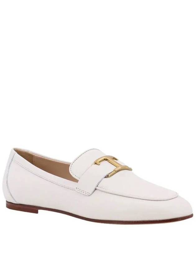 T Timeless Leather Loafers White - TOD'S - BALAAN 3