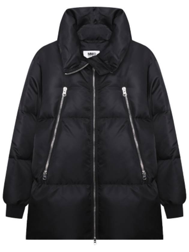 Women's Zip-Up Polyamide Padding Black - MAISON MARGIELA - BALAAN 1